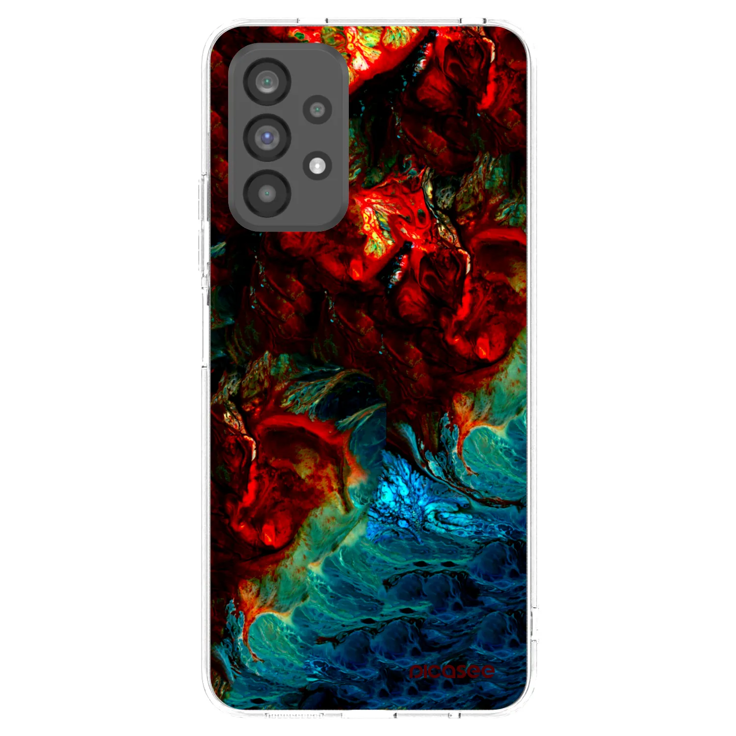 Picasee Samsung Galaxy A73 5G Hülle - Transparentes Silikon - Universe