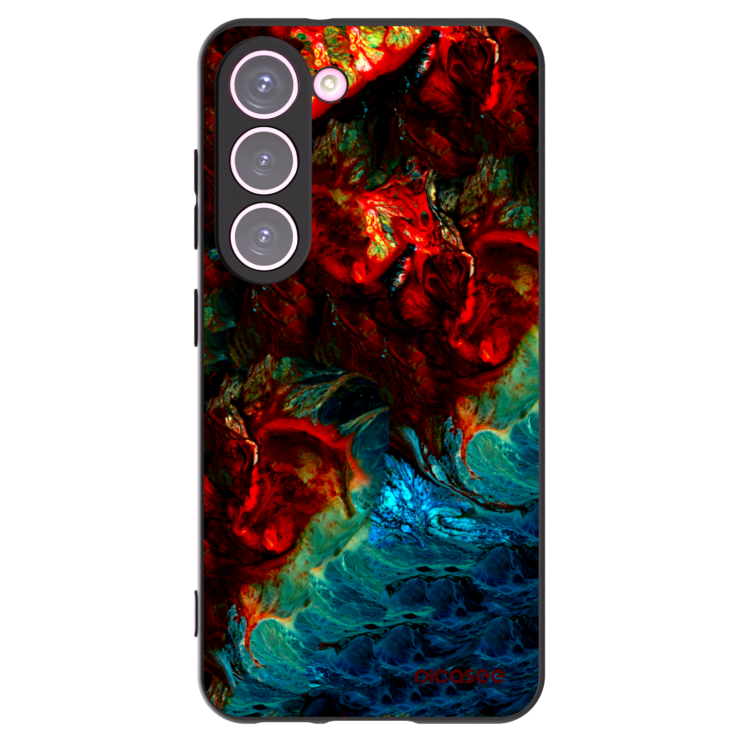 Picasee Samsung Galaxy S23 5G Hülle - Schwarzes Silikon - Universe