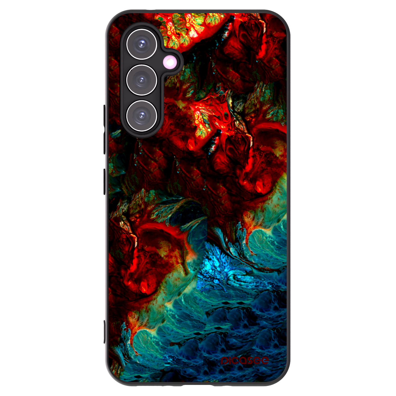 Picasee Samsung Galaxy A54 5G A546B Hülle - Schwarzes Silikon - Universe
