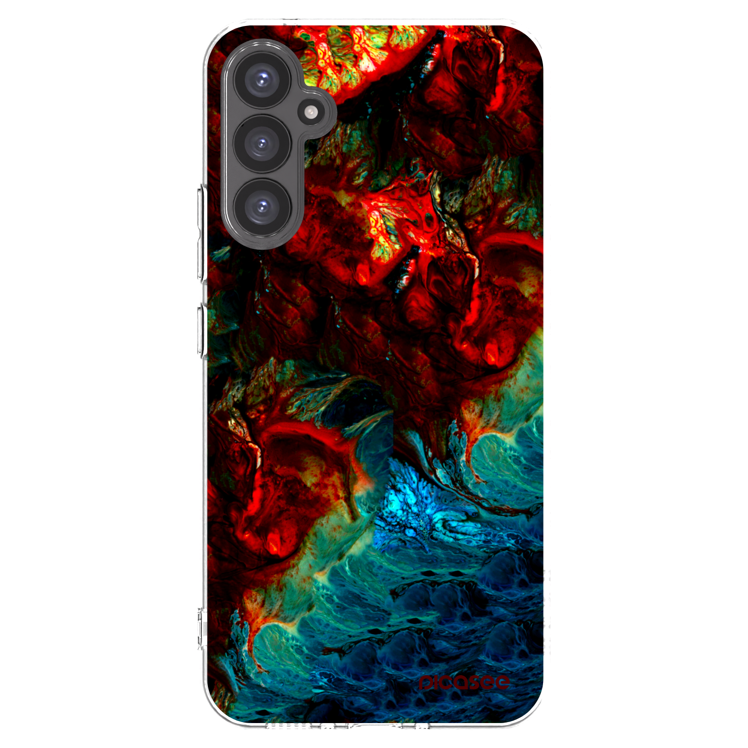 Picasee Samsung Galaxy A34 5G A346B Hülle - Transparentes Silikon - Universe