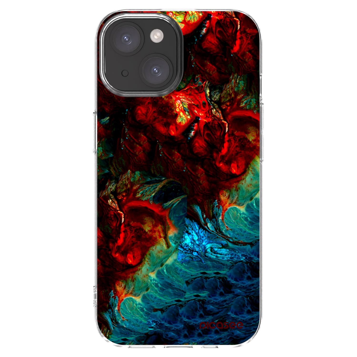 Picasee Apple iPhone 15 Hülle - Transparentes Silikon - Universe