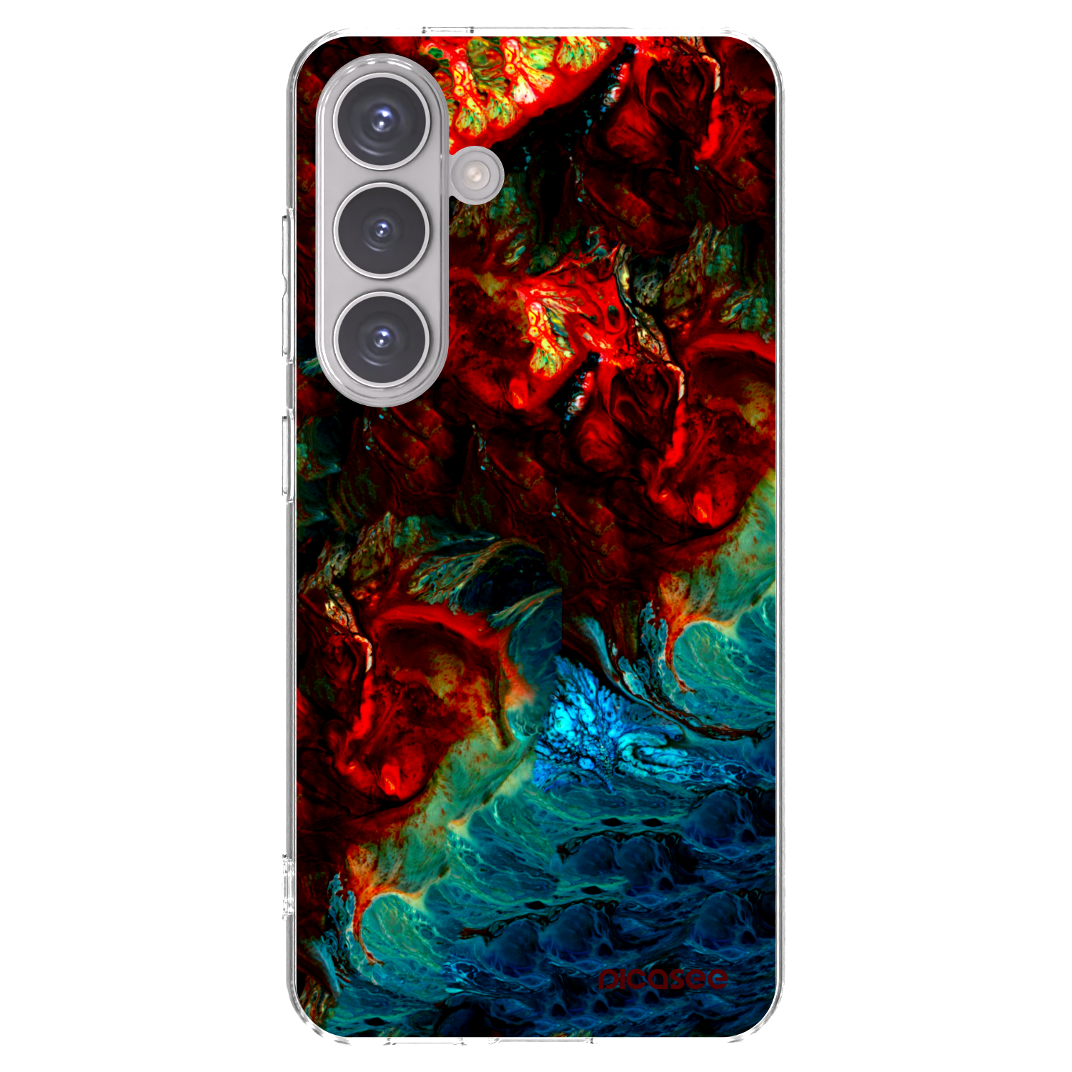 Picasee Samsung Galaxy S24 S921B 5G Hülle - Transparentes Silikon - Universe
