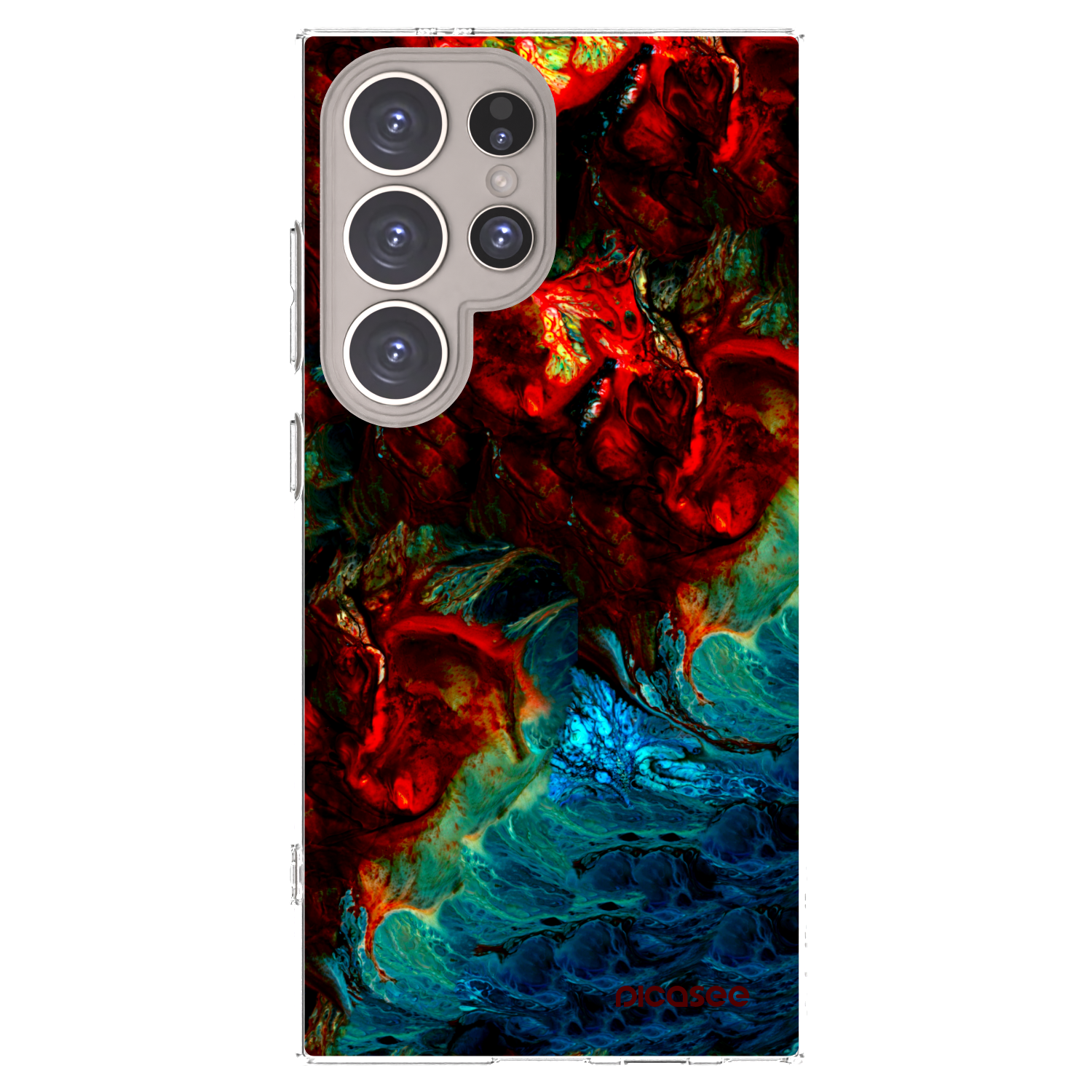 Picasee Samsung Galaxy S24 Ultra S928B 5G Hülle - Transparentes Silikon - Universe