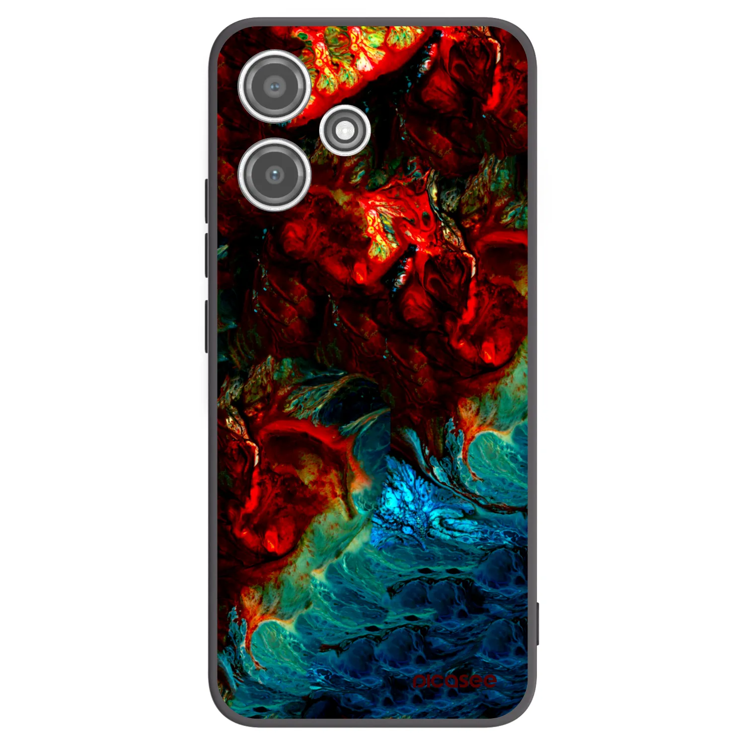 Picasee Xiaomi Redmi 12 5G Hülle - Schwarzes Silikon - Universe