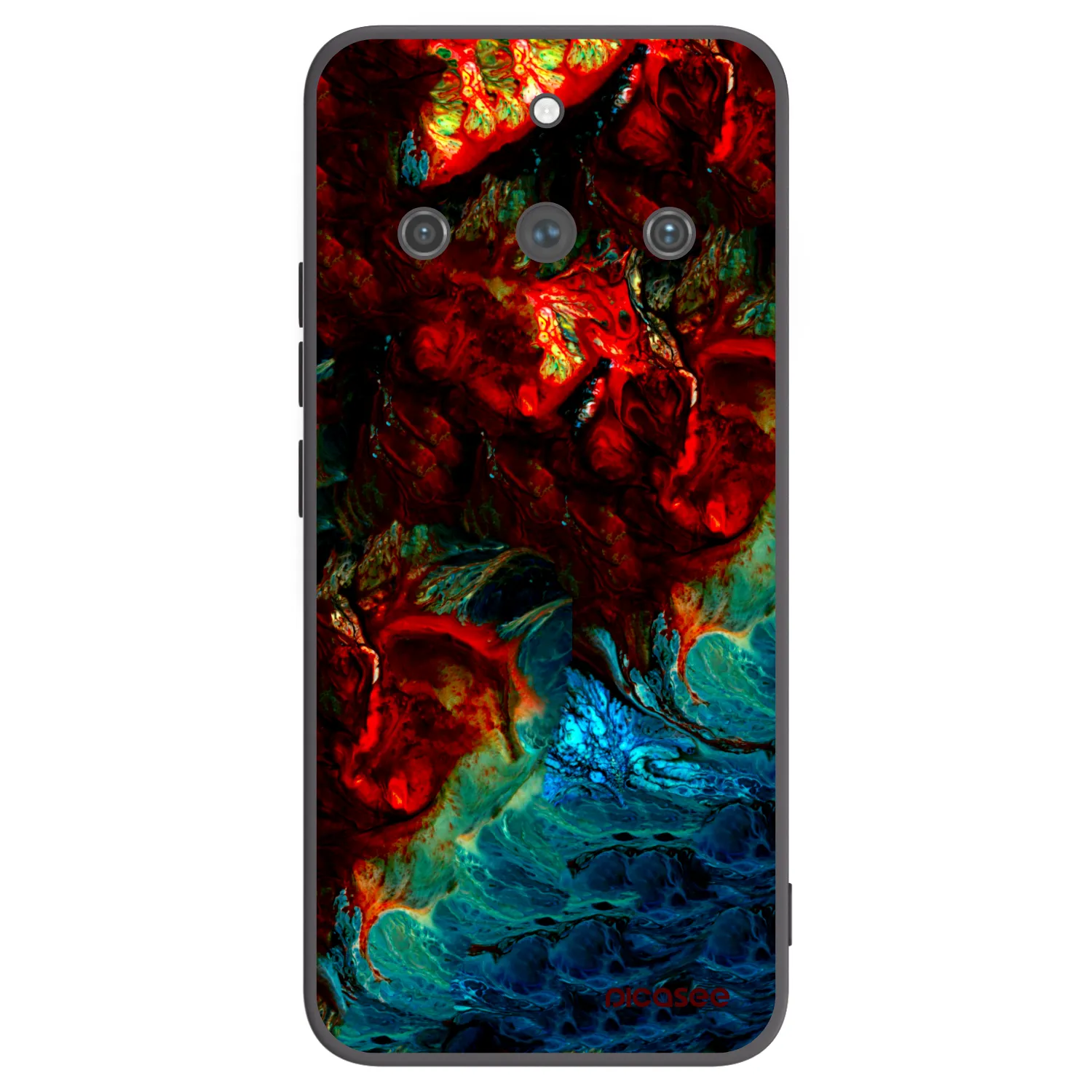 Picasee Realme 11 Pro+ Hülle - Schwarzes Silikon - Universe
