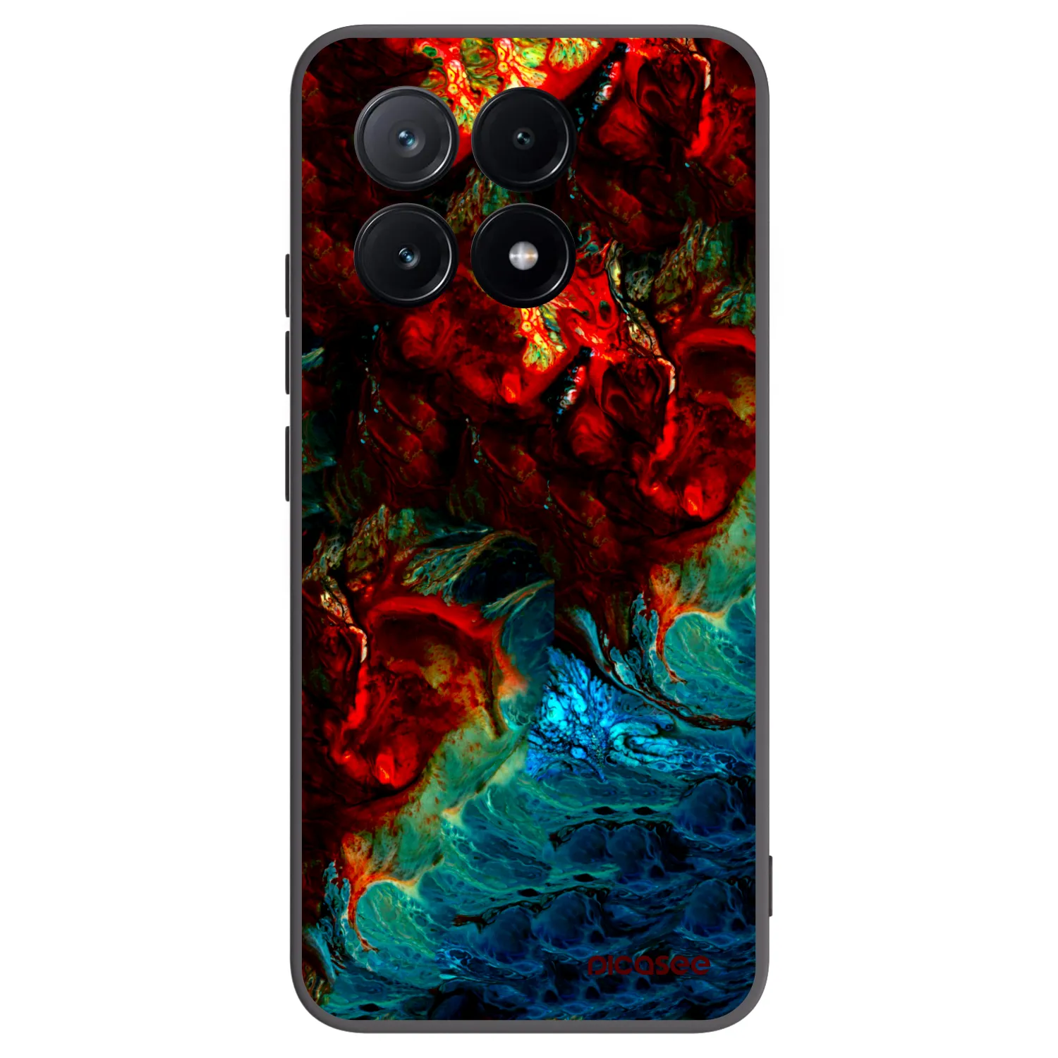 Picasee Xiaomi Poco X6 Pro Hülle - Schwarzes Silikon - Universe