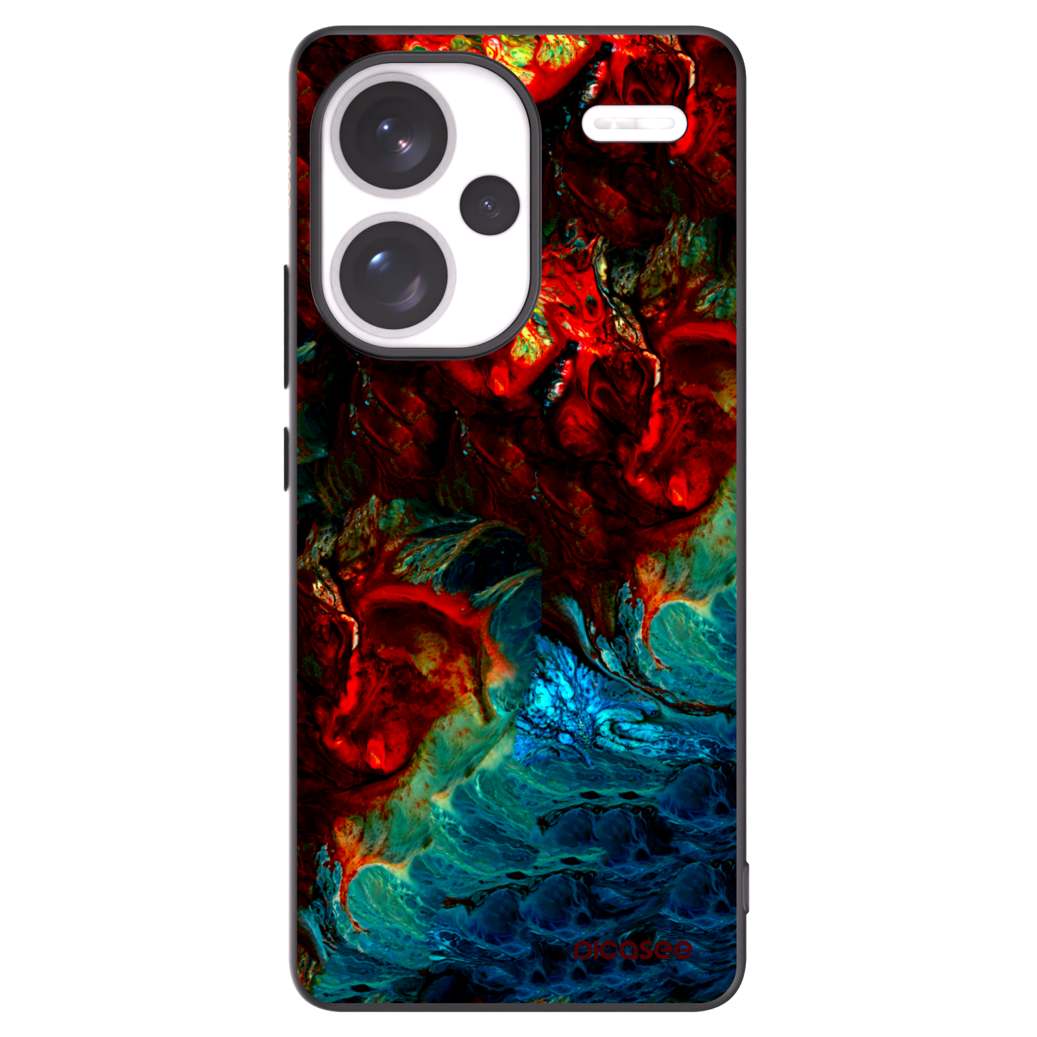 Picasee Xiaomi Redmi Note 13 Pro+ 5G Hülle - Schwarzes Silikon - Universe