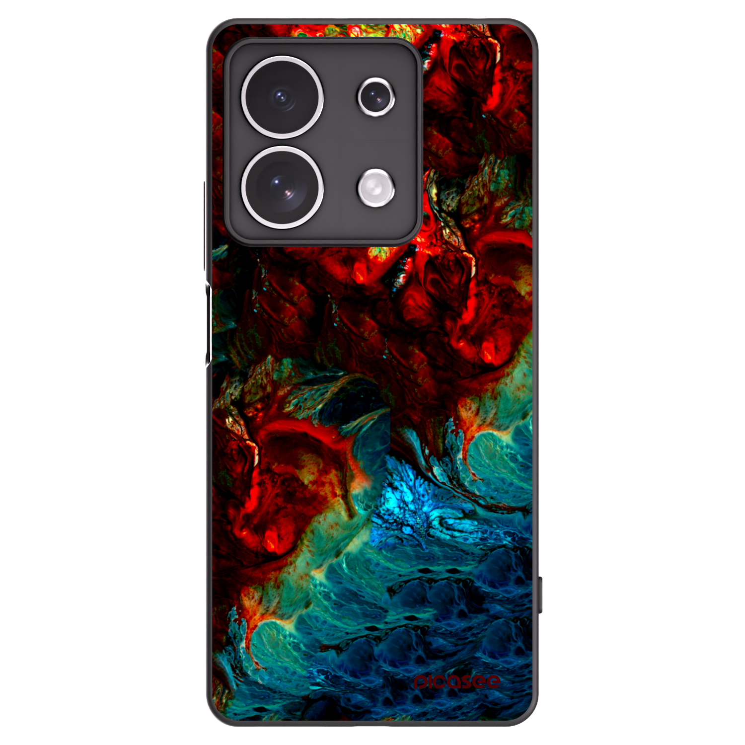 Picasee Xiaomi Redmi Note 13 4G Hülle - Schwarzes Silikon - Universe