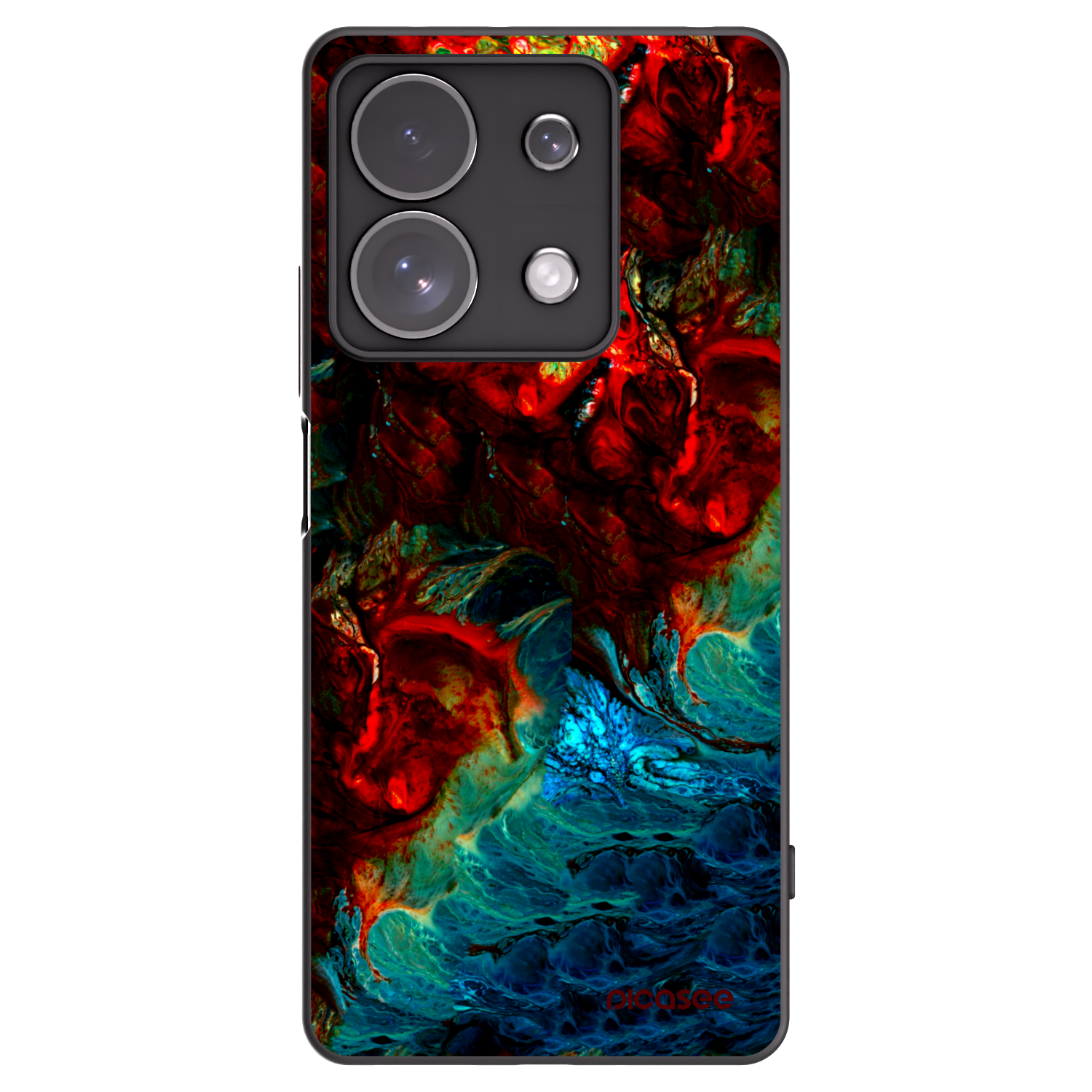Picasee Xiaomi Redmi Note 13 Pro 4G Hülle - Schwarzes Silikon - Universe