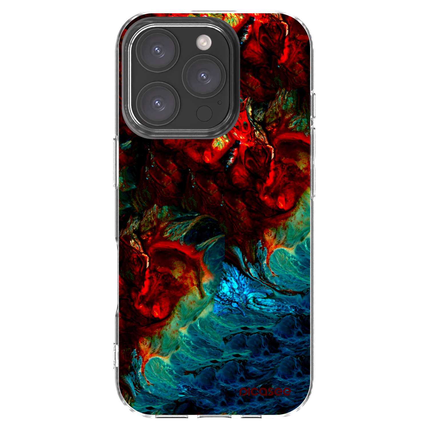 Picasee Apple iPhone 16 Pro Hülle - Transparentes Silikon - Universe