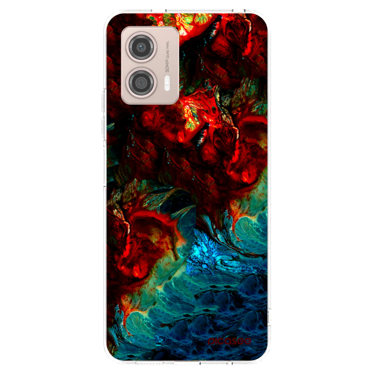 Picasee Motorola Moto G53 5G Hülle - Transparentes Silikon - Universe