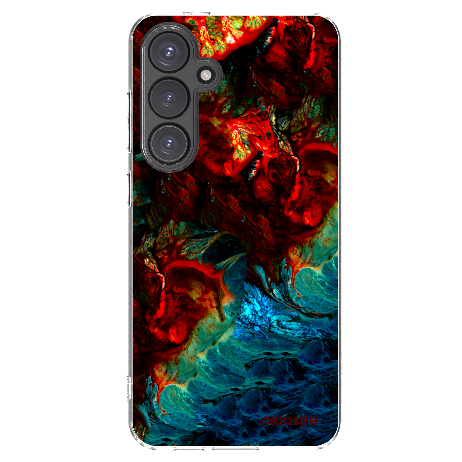 Picasee Samsung Galaxy S24 FE S721B Hülle - Transparentes Silikon - Universe