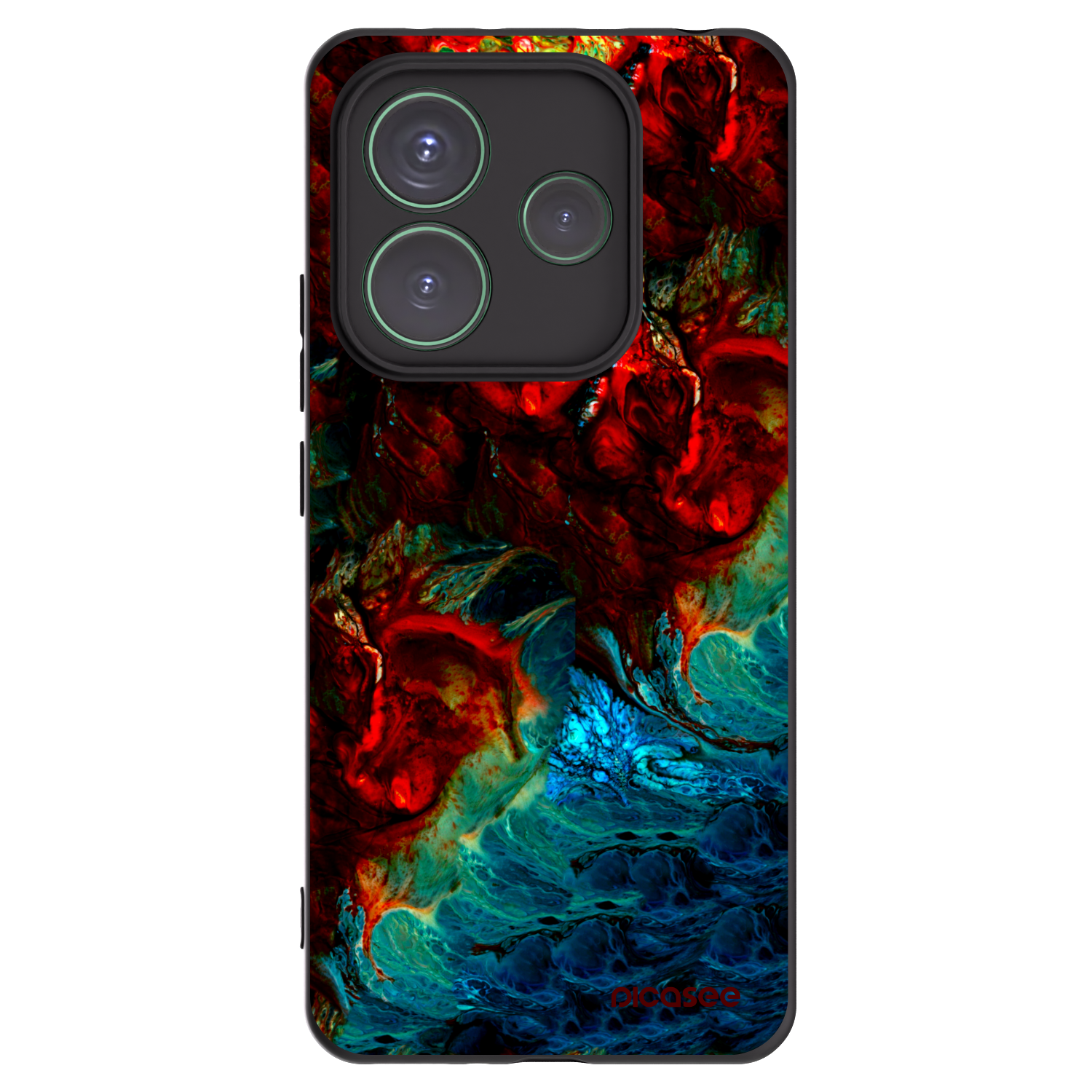 Picasee Xiaomi Redmi Note 14 5G Hülle - Schwarzes Silikon - Universe