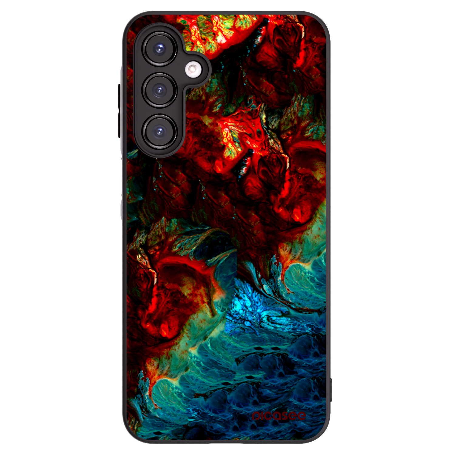 Picasee Samsung Galaxy A16 5G Hülle - Schwarzes Silikon - Universe