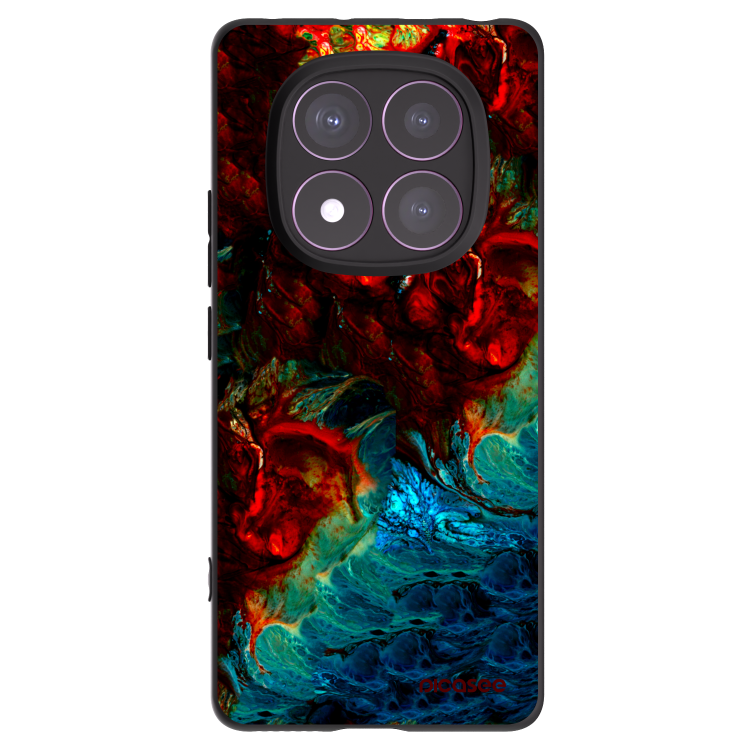 Picasee Xiaomi Redmi Note 14 Pro 4G Hülle - Schwarzes Silikon - Universe