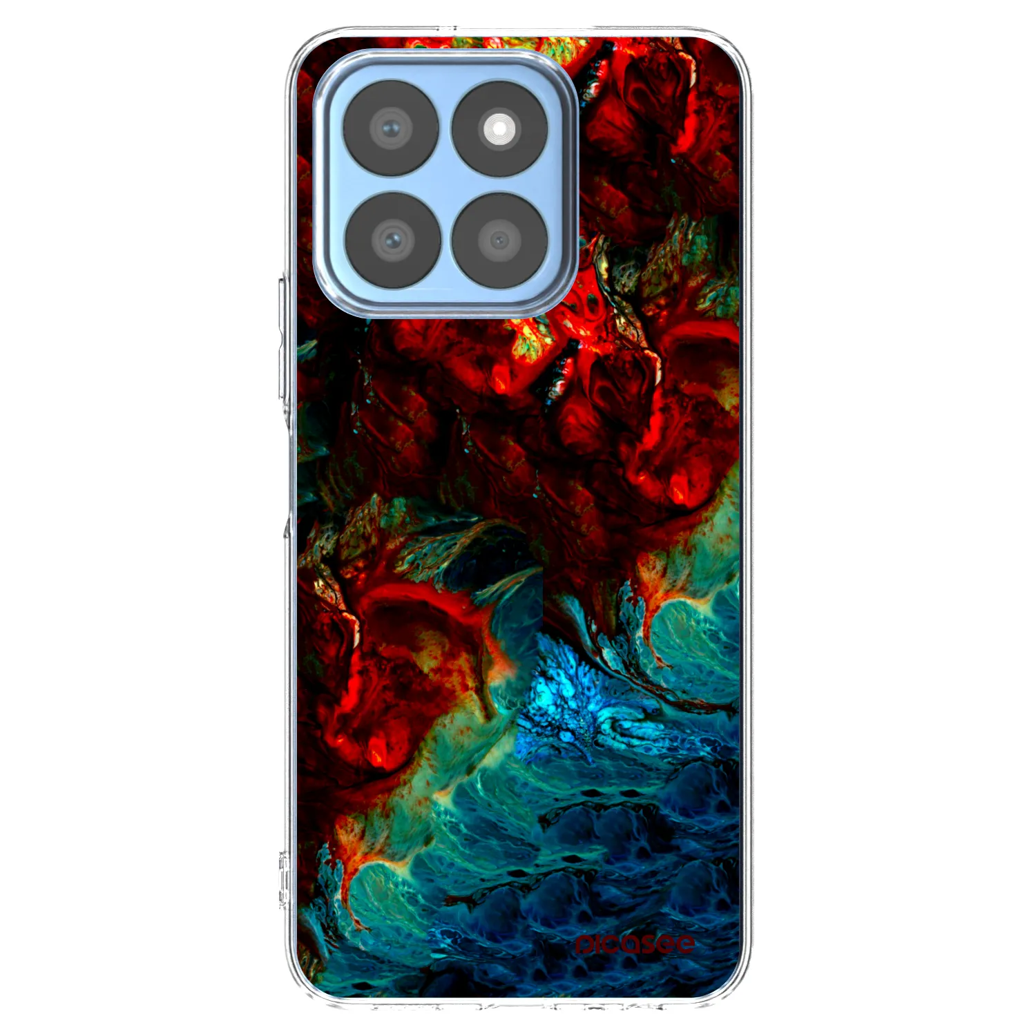 Picasee Honor X8c Hülle - Transparentes Silikon - Universe