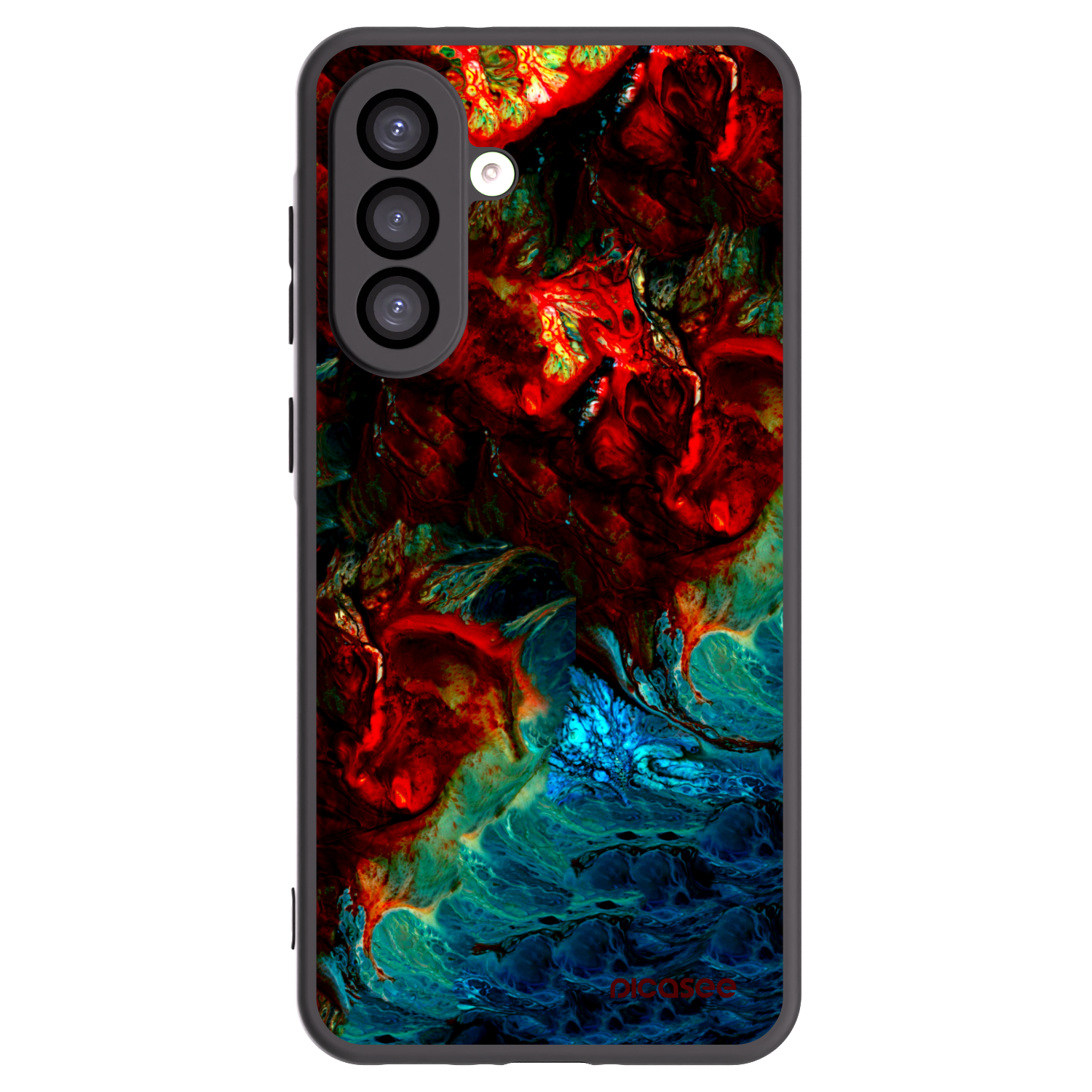 Picasee Samsung Galaxy A26 5G A266B Hülle - Schwarzes Silikon - Universe