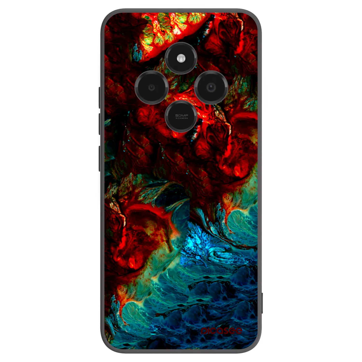 Picasee Xiaomi Poco C75 Hülle - Schwarzes Silikon - Universe