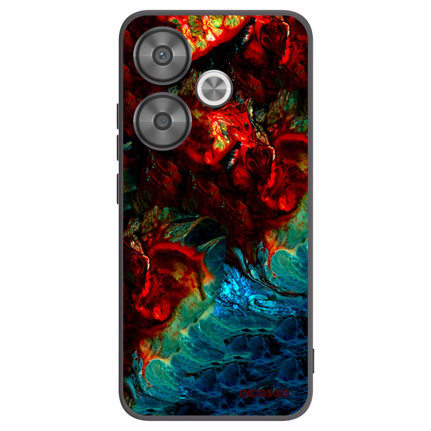 Picasee Xiaomi Poco F6 Hülle - Schwarzes Silikon - Universe