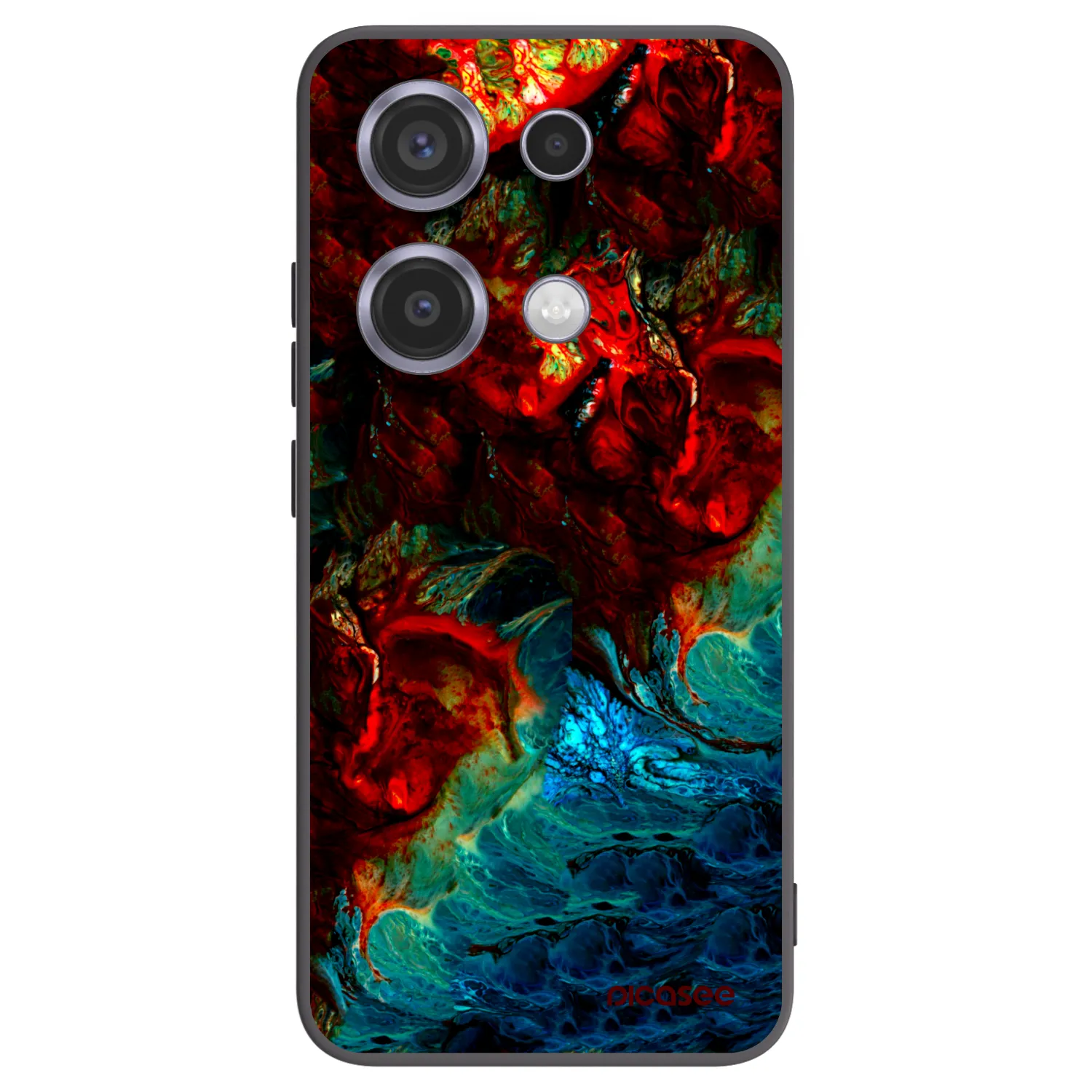 Picasee Xiaomi Redmi Note 14S Hülle - Schwarzes Silikon - Universe