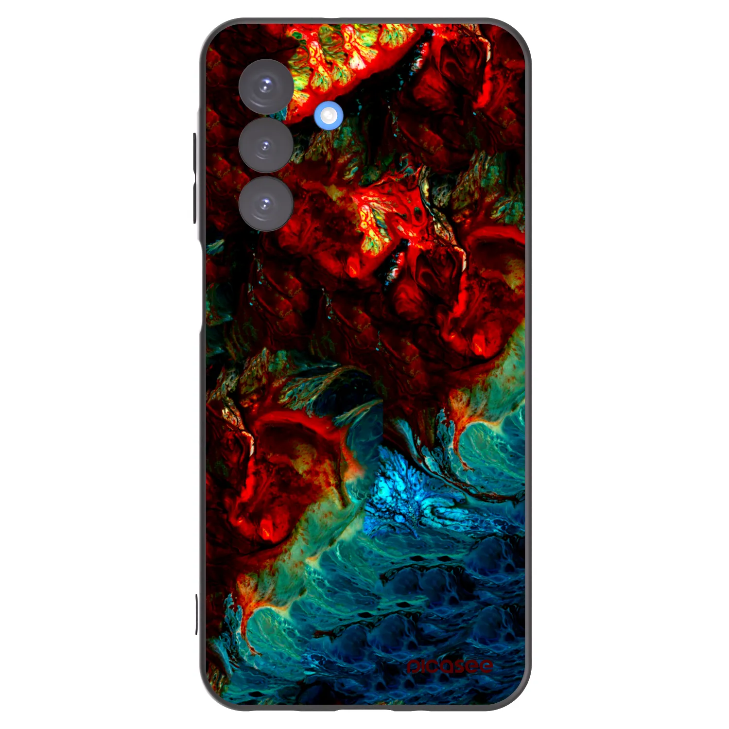 Picasee Samsung Galaxy A17 5G Hülle - Schwarzes Silikon - Universe