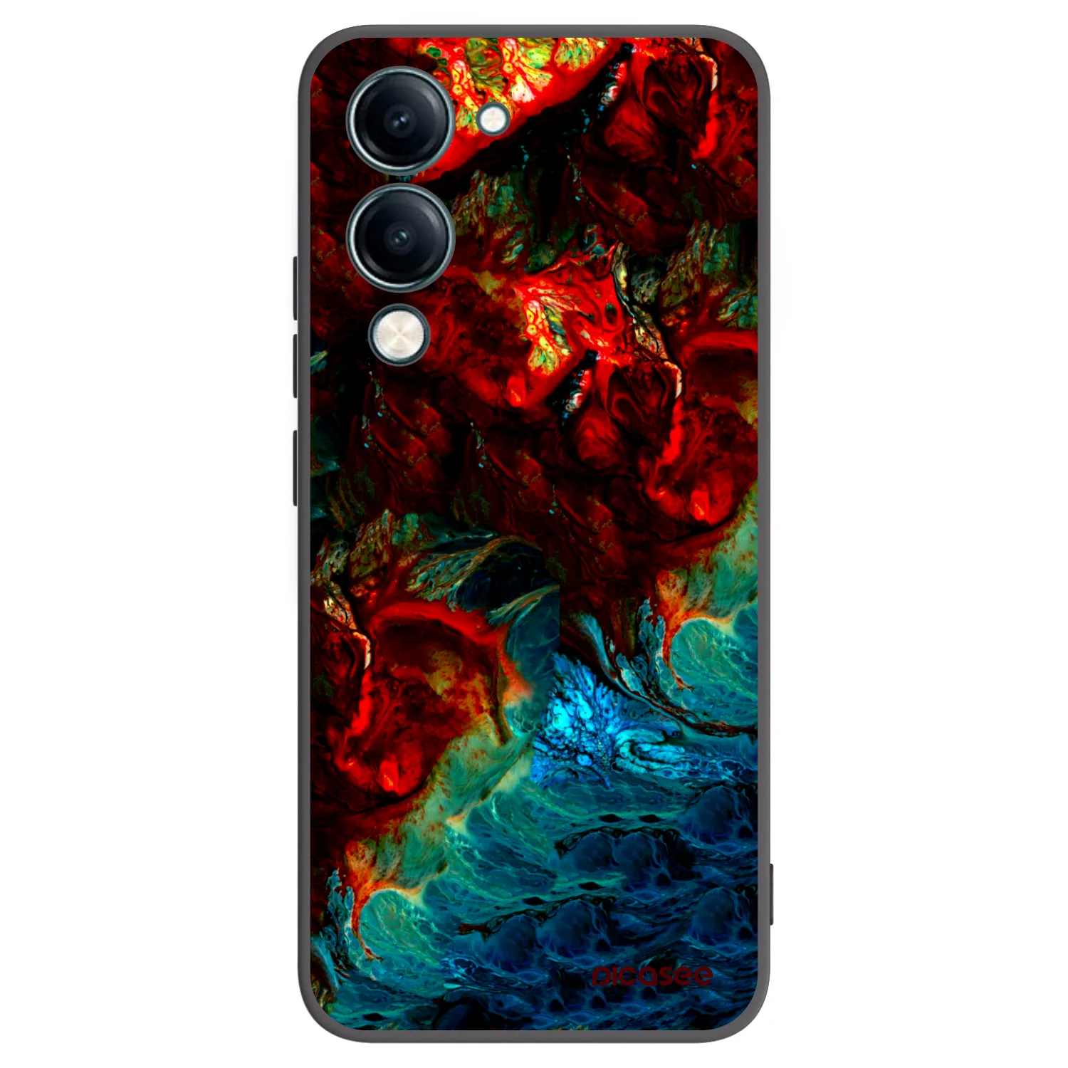 Picasee Vivo Y29s 5G Hülle - Schwarzes Silikon - Universe