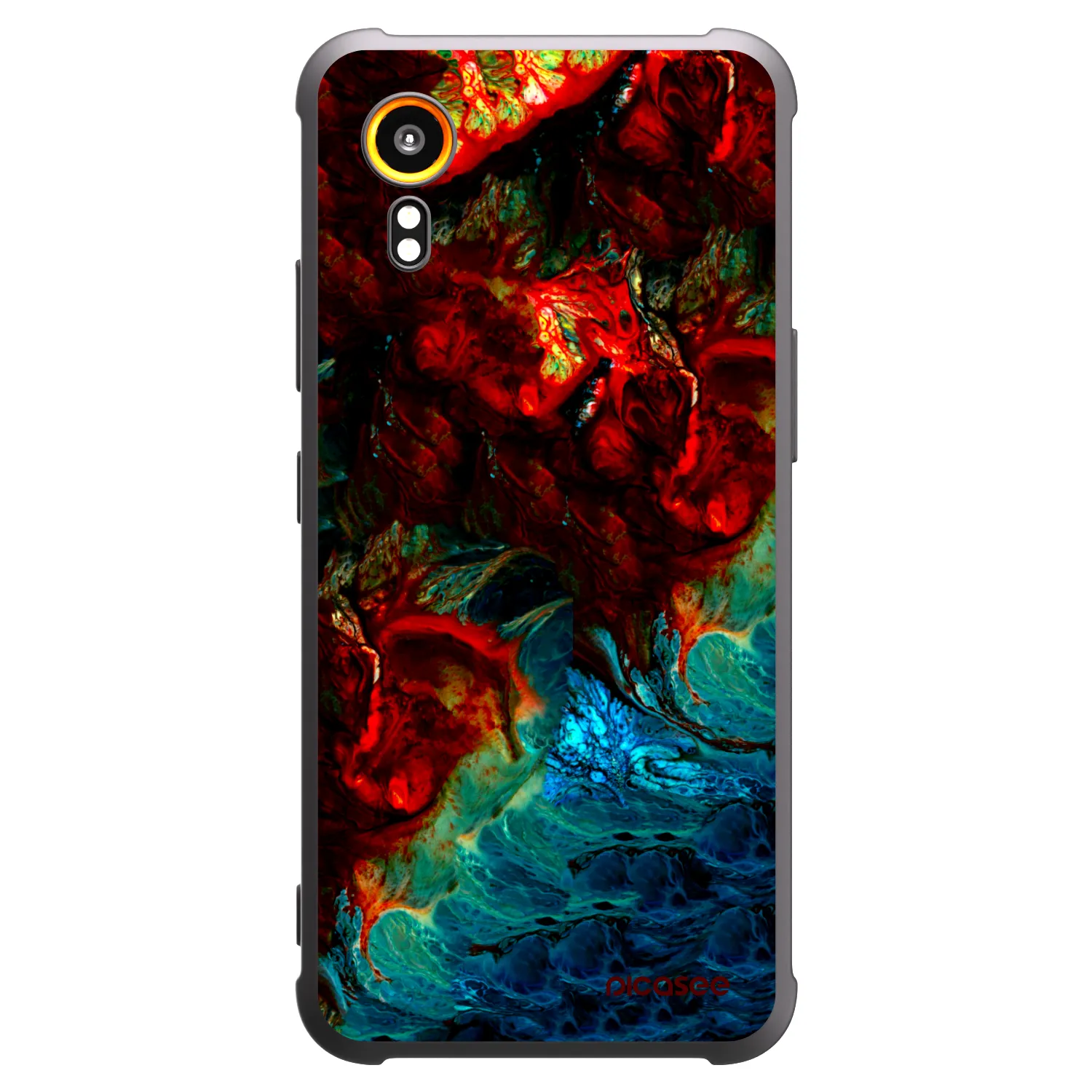Picasee Samsung Galaxy Xcover 7 Hülle - Schwarzes Silikon - Universe