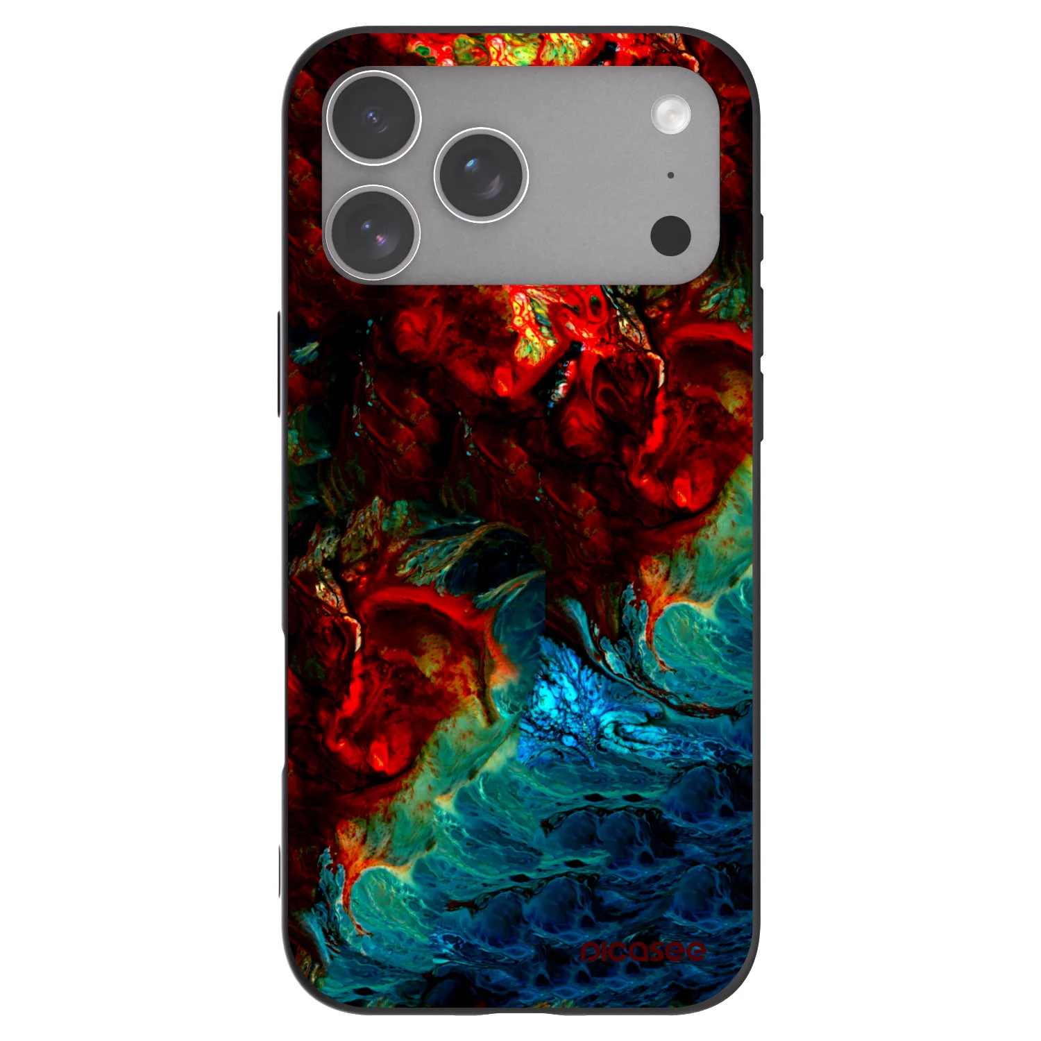 Picasee Apple iPhone 18 Pro Max Hülle - Schwarzes Silikon - Universe
