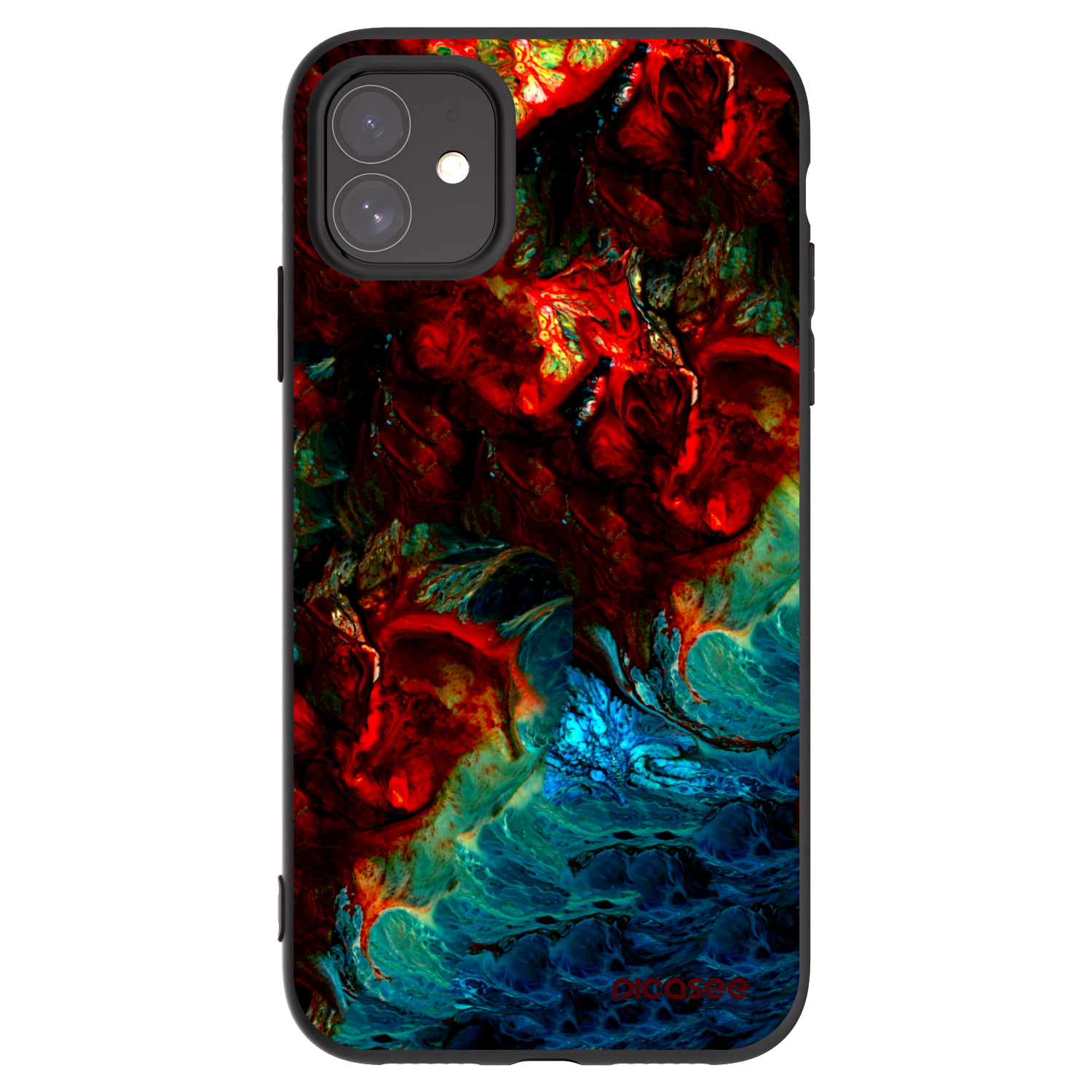 Picasee Apple iPhone 11 Hülle - Schwarzes Silikon - Universe