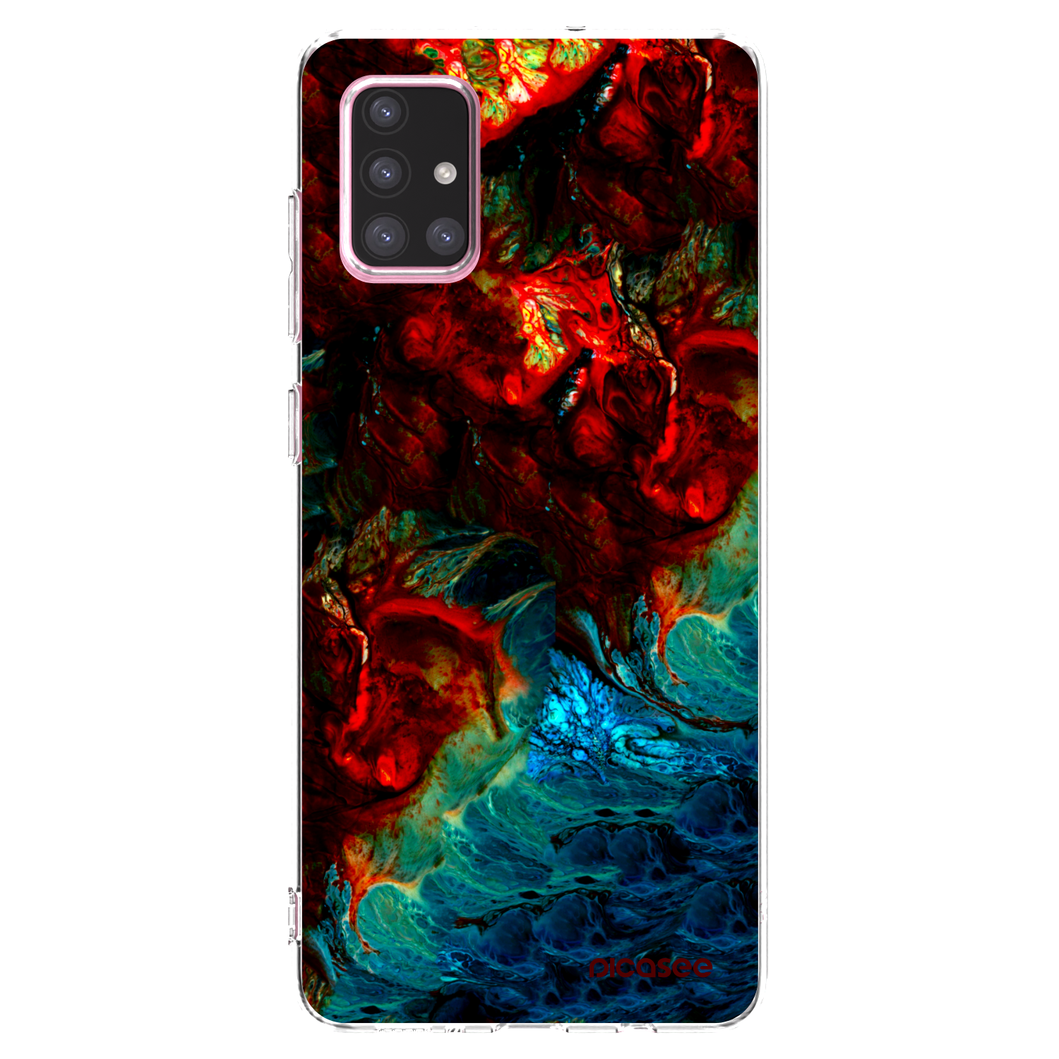 Picasee Samsung Galaxy A71 A715F Hülle - Transparentes Silikon - Universe