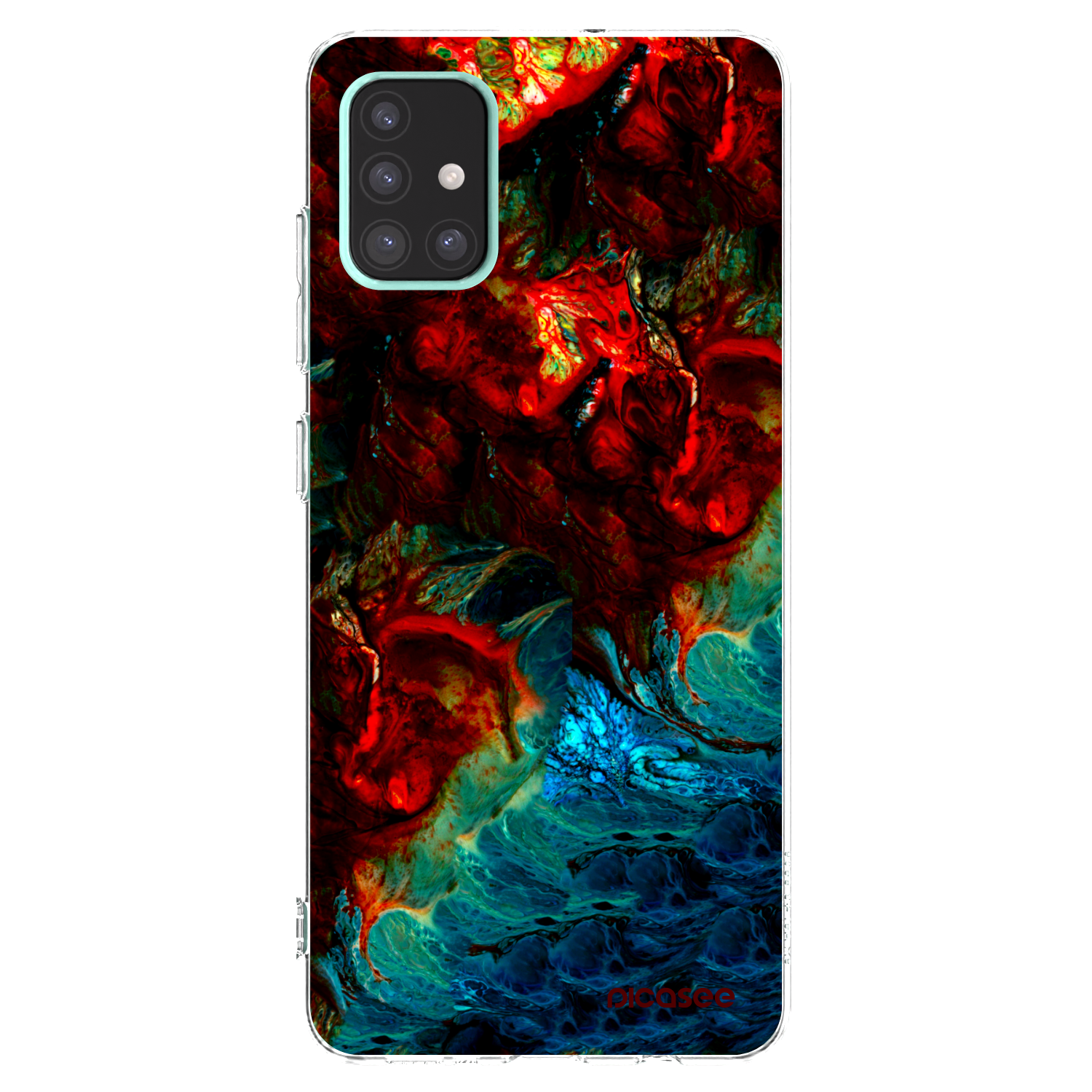 Picasee Samsung Galaxy A51 A515F Hülle - Transparentes Silikon - Universe