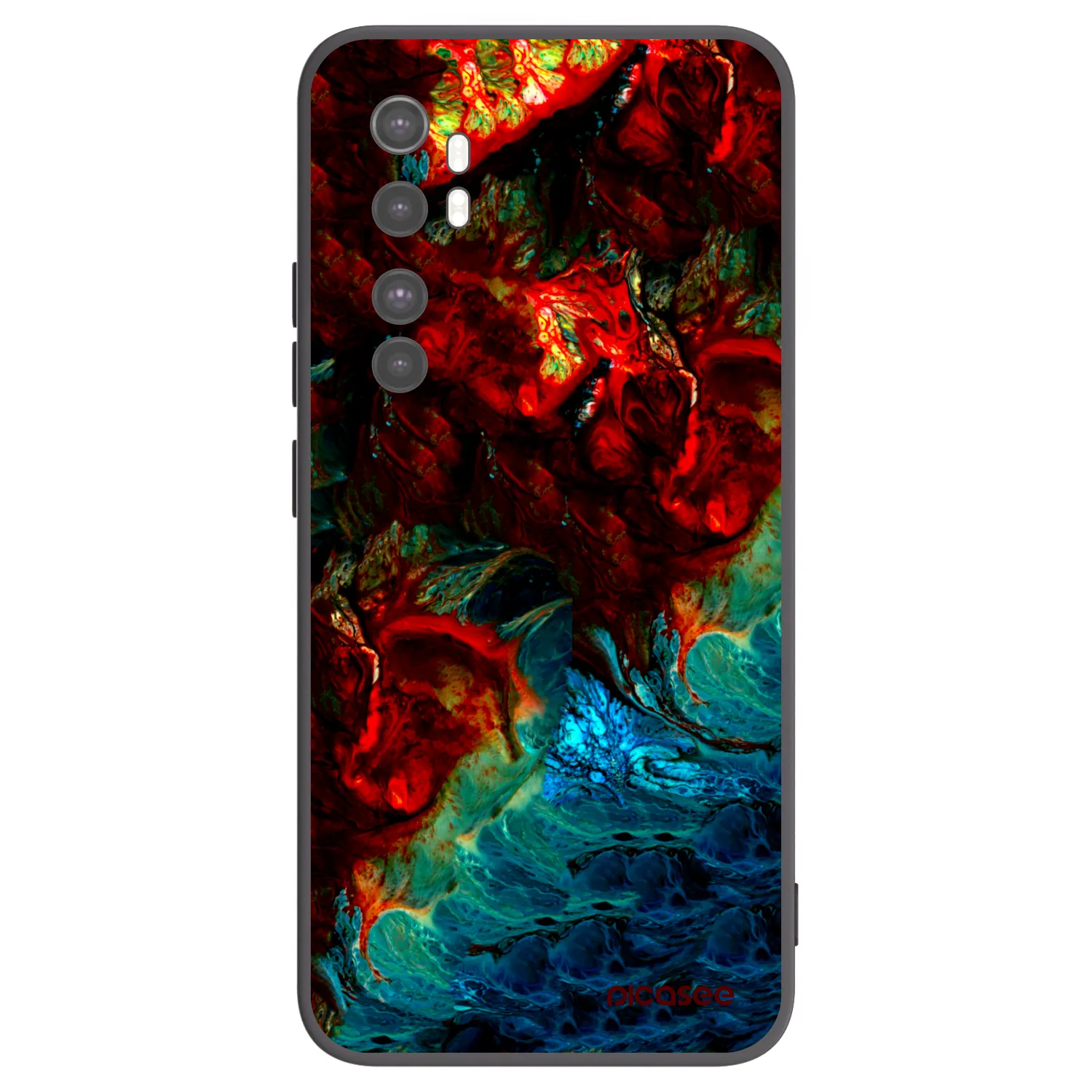 Picasee Xiaomi Mi Note 10 Lite Hülle - Schwarzes Silikon - Universe