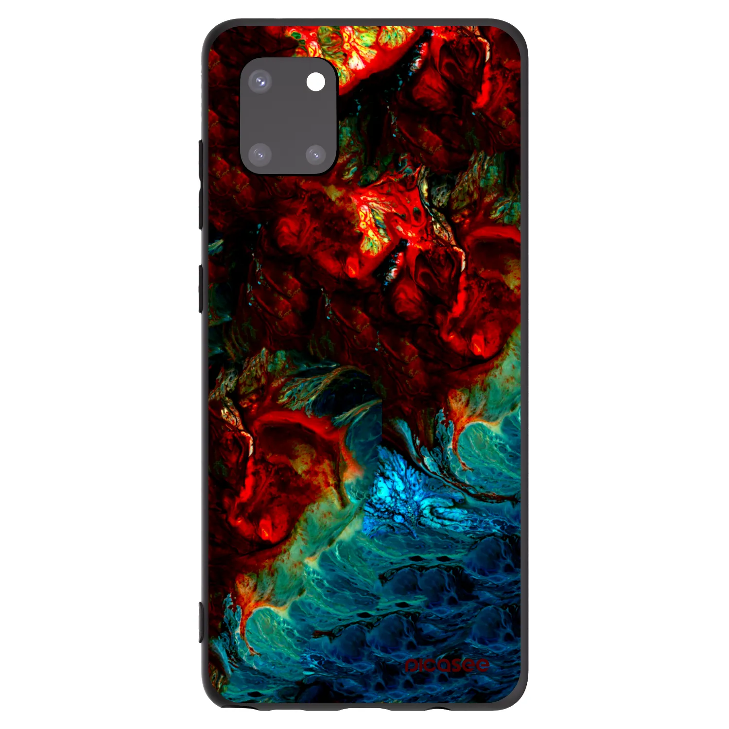 Picasee Samsung Galaxy Note 10 Lite N770F Hülle - Schwarzes Silikon - Universe