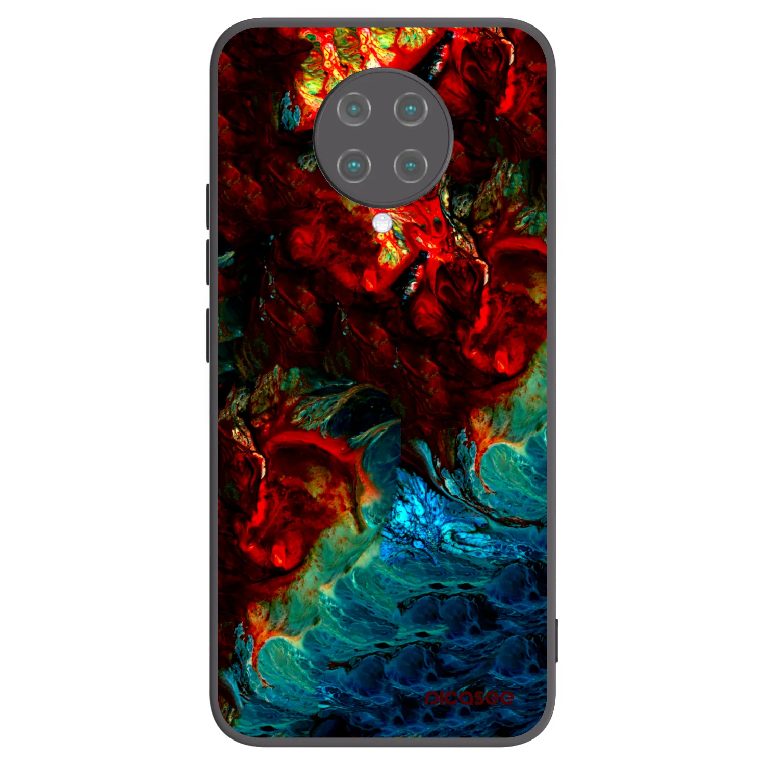Picasee Xiaomi Poco F2 Pro Hülle - Schwarzes Silikon - Universe