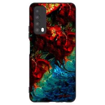 Picasee Huawei P Smart 2021 Hülle - Schwarzes Silikon - Universe