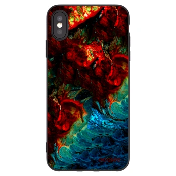 Picasee Apple iPhone XS Max Hülle - Schwarzes Silikon - Universe