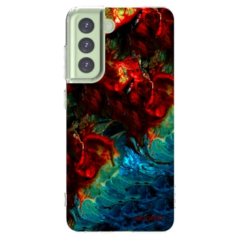 Picasee Samsung Galaxy S21 FE 5G Hülle - Transparentes Silikon - Universe