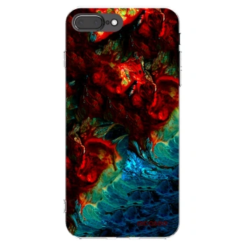 Picasee Apple iPhone 7 Plus Hülle - Transparentes Silikon - Universe