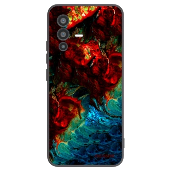 Picasee Vivo V23 5G Hülle - Schwarzes Silikon - Universe