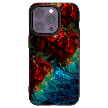 Picasee Apple iPhone 14 Pro Hülle - Schwarzes Silikon - Universe