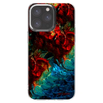 Picasee Apple iPhone 15 Pro Max Hülle - Transparentes Silikon - Universe
