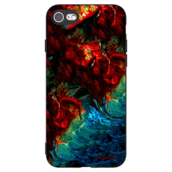 Picasee Apple iPhone 8 Hülle - Schwarzes Silikon - Universe