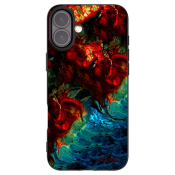 Picasee Apple iPhone 16 Plus Hülle - Schwarzes Silikon - Universe