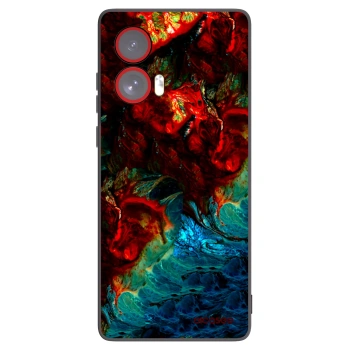 Picasee Motorola Edge 50 Fusion Hülle - Schwarzes Silikon - Universe