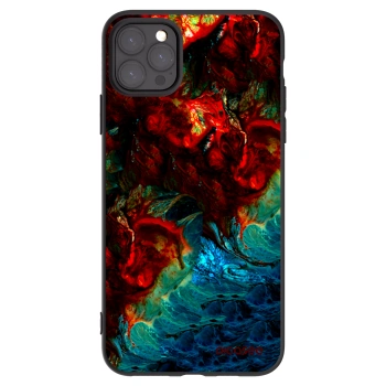 Picasee Apple iPhone 11 Pro Max Hülle - Schwarzes Silikon - Universe