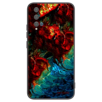 Picasee Huawei Nova 5T Hülle - Schwarzes Silikon - Universe