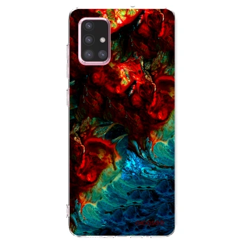 Picasee Samsung Galaxy A71 A715F Hülle - Transparentes Silikon - Universe