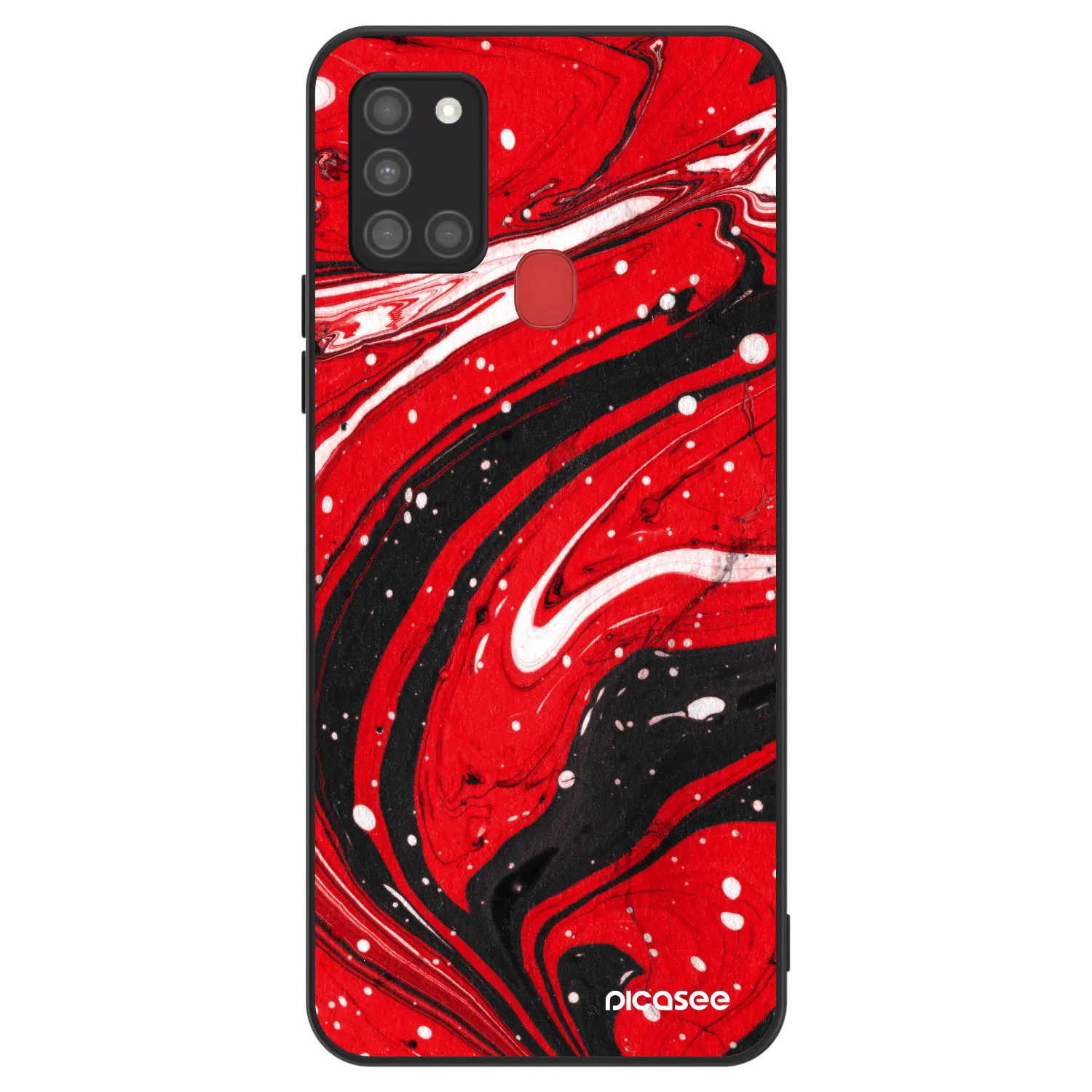 Picasee ULTIMATE CASE für Samsung Galaxy A21s - Red black
