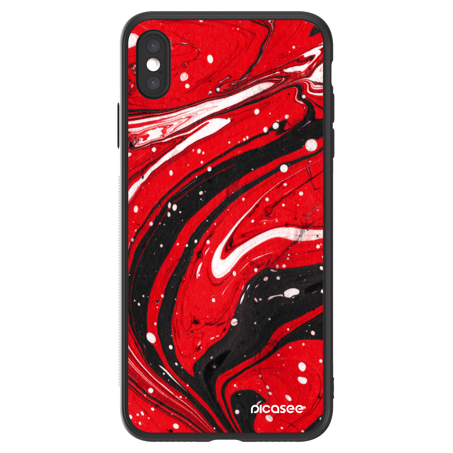 Picasee ULTIMATE CASE für Apple iPhone XS Max - Red black
