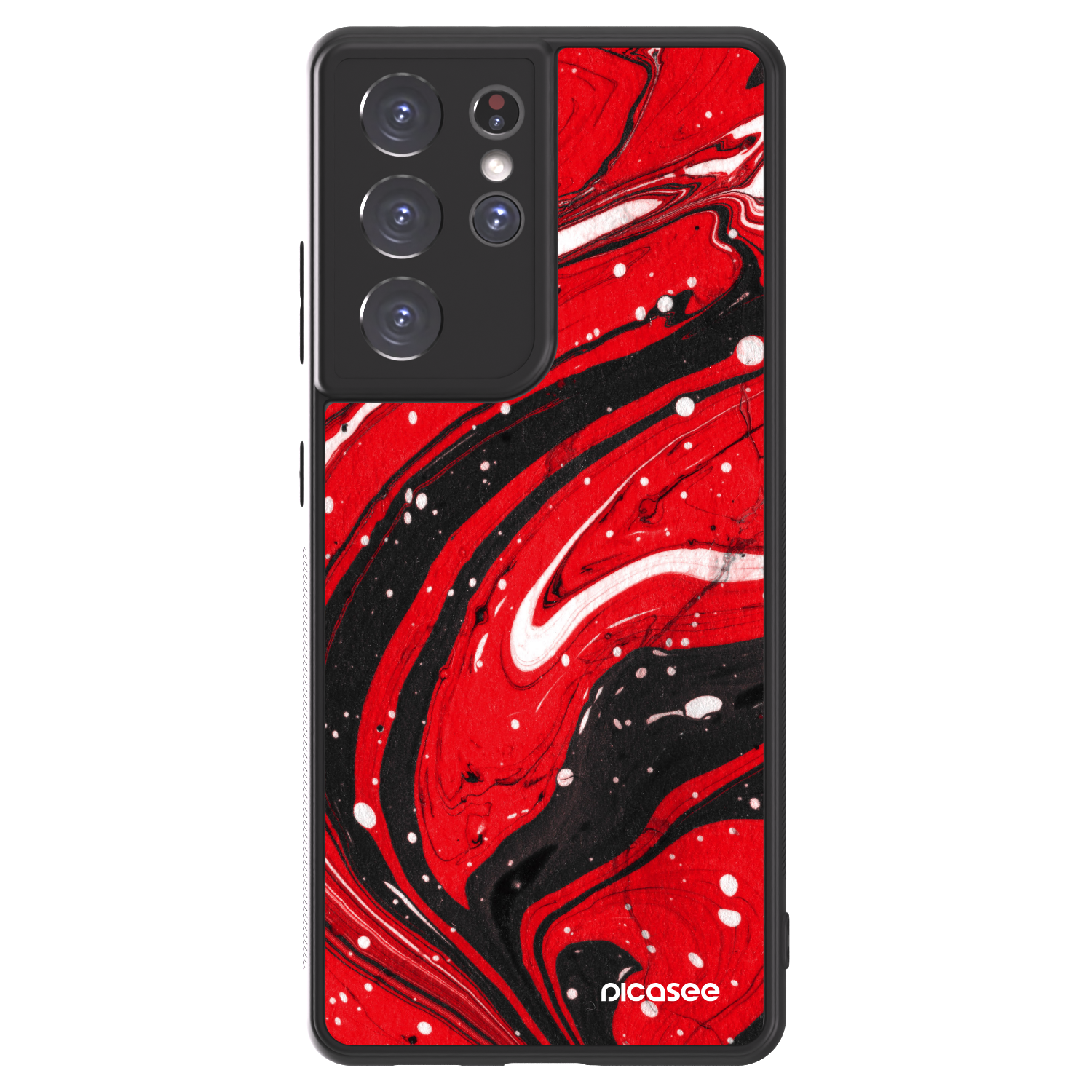 Picasee ULTIMATE CASE für Samsung Galaxy S21 Ultra 5G G998B - Red black